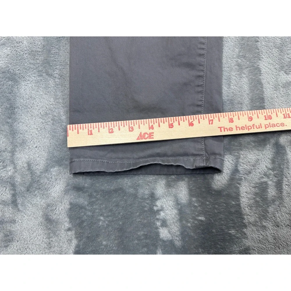 Bonobos Mens Slim Fit Chino Pants Gray Stretch Cotton Twill 35x30 Casual